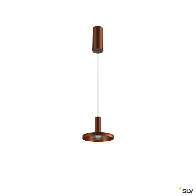 SLV 1007520 LALU®, pendant light, Led Base, Mix&Match, 150 cm, 9.5 W, 3000 K, PHASE, bronze