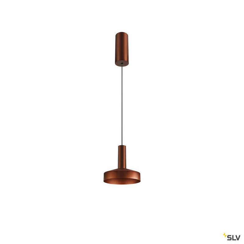 SLV 1007520 LALU®, pendant light, Led Base, Mix&Match, 150 cm, 9.5 W, 3000 K, PHASE, bronze
