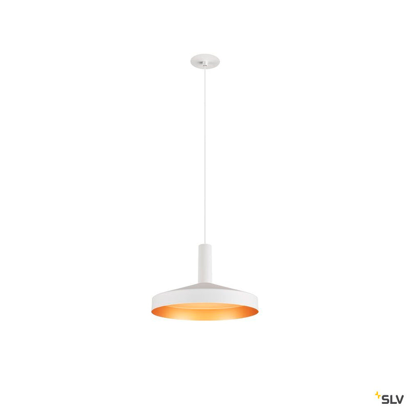 SLV 1007549 LALU®, pendant light, Led Base, Mix&Match, recessed, 150 cm, 9.5 W, 3000 K, PHASE, white