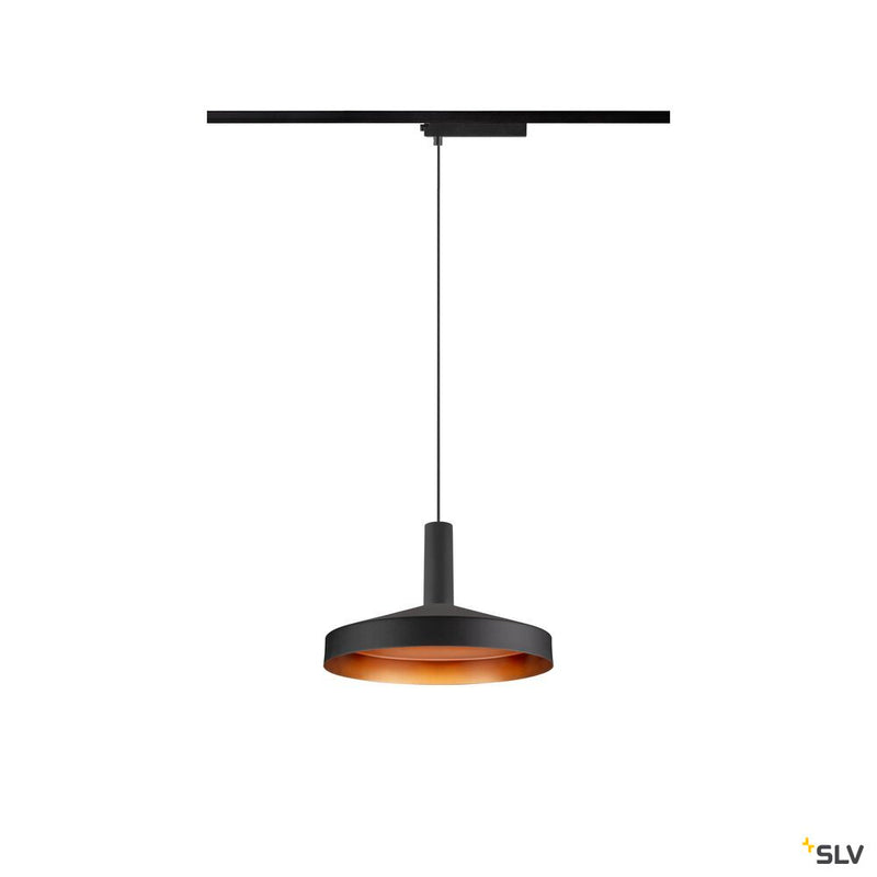 SLV 1010288 LALU®, 1~pendant light, LPHASE, ED base, Mix&Match, pendant length 200 cm, 2700/3000K, 40°, black