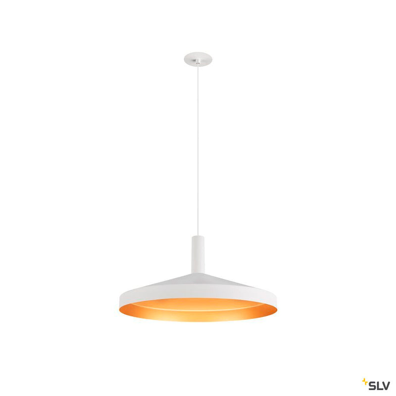 SLV 1007549 LALU®, pendant light, Led Base, Mix&Match, recessed, 150 cm, 9.5 W, 3000 K, PHASE, white