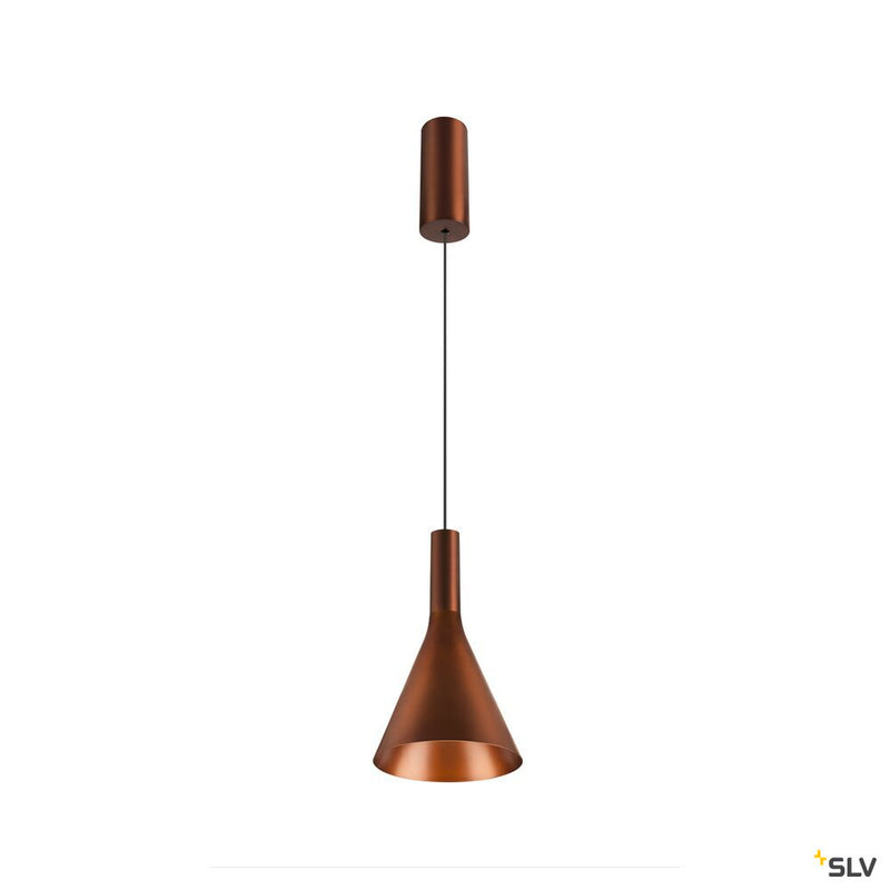 SLV 1007520 LALU®, pendant light, Led Base, Mix&Match, 150 cm, 9.5 W, 3000 K, PHASE, bronze