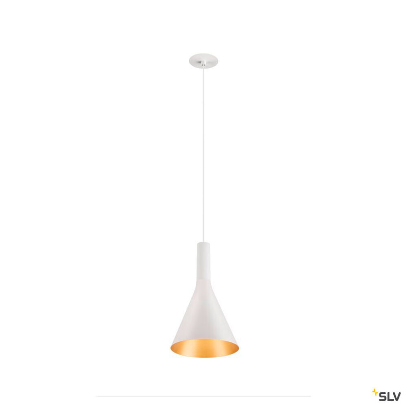 SLV 1007549 LALU®, pendant light, Led Base, Mix&Match, recessed, 150 cm, 9.5 W, 3000 K, PHASE, white