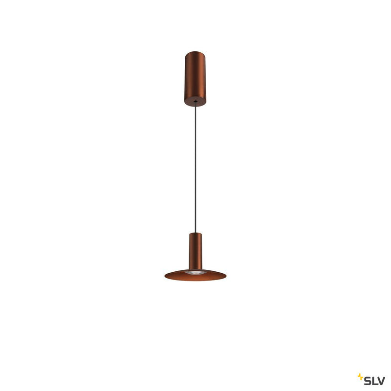 SLV 1007520 LALU®, pendant light, Led Base, Mix&Match, 150 cm, 9.5 W, 3000 K, PHASE, bronze