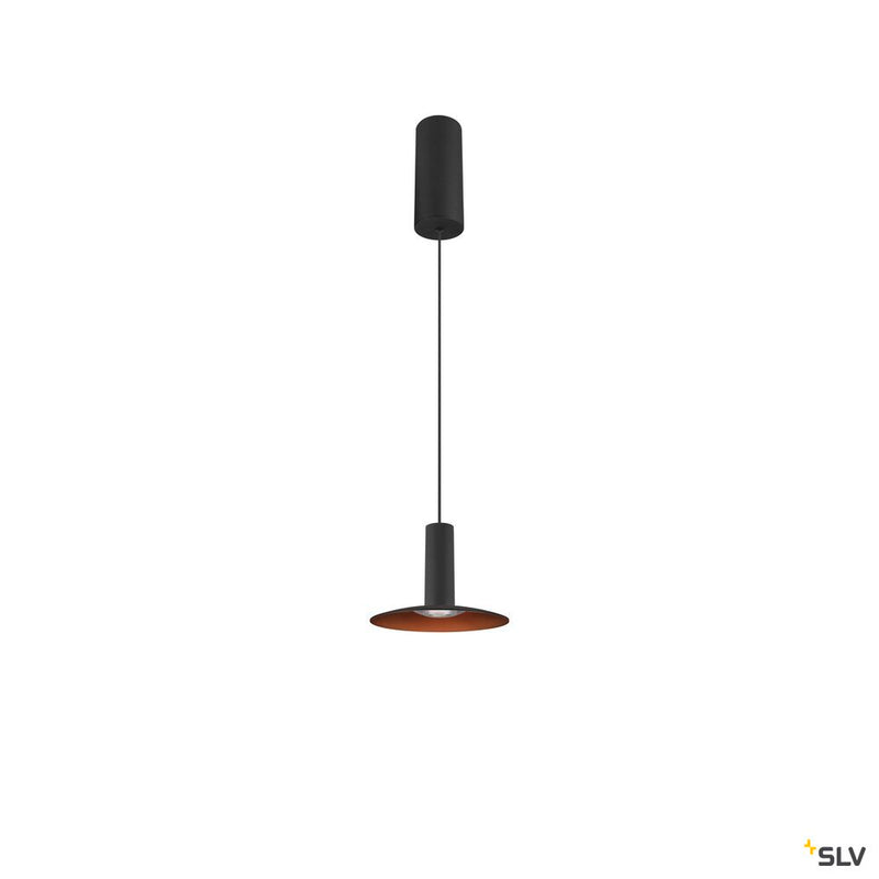 SLV 1007518 LALU®, pendant light, Led Base, Mix&Match, 150 cm, 9.5 W, 3000 K, PHASE, black