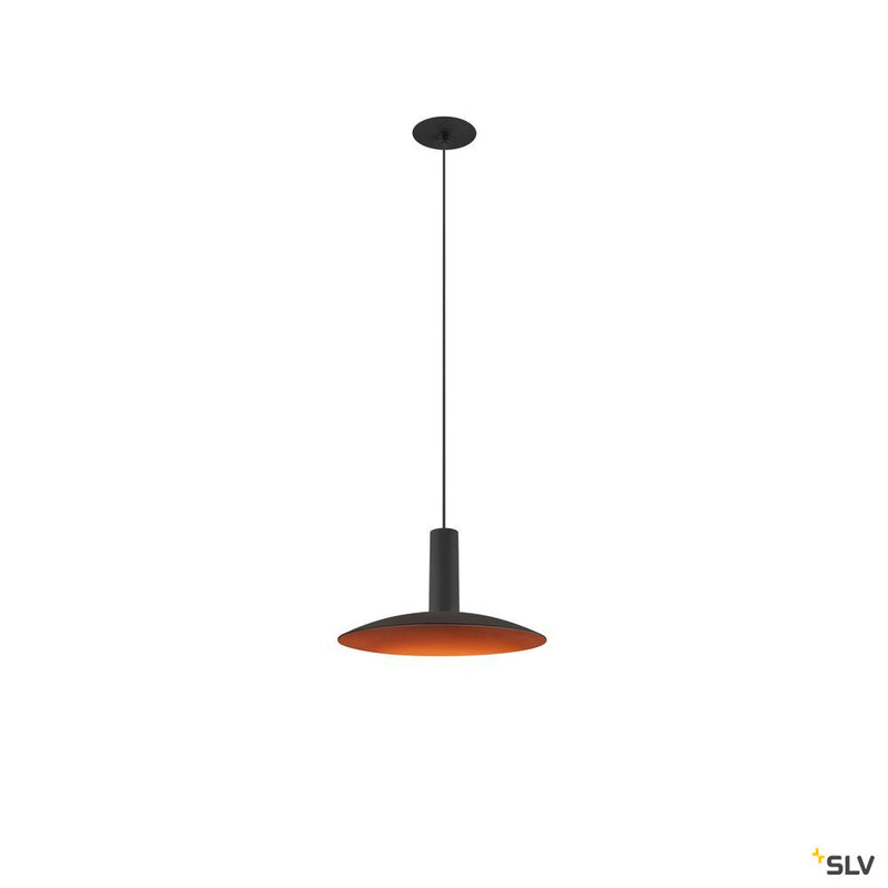 SLV 1007548 LALU®, pendant light, Led Base, Mix&Match, recessed, 150 cm, 9.5 W, 3000 K, PHASE, black