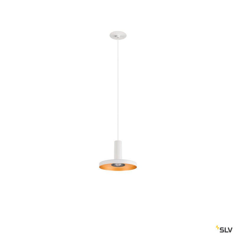 SLV 1007549 LALU®, pendant light, Led Base, Mix&Match, recessed, 150 cm, 9.5 W, 3000 K, PHASE, white