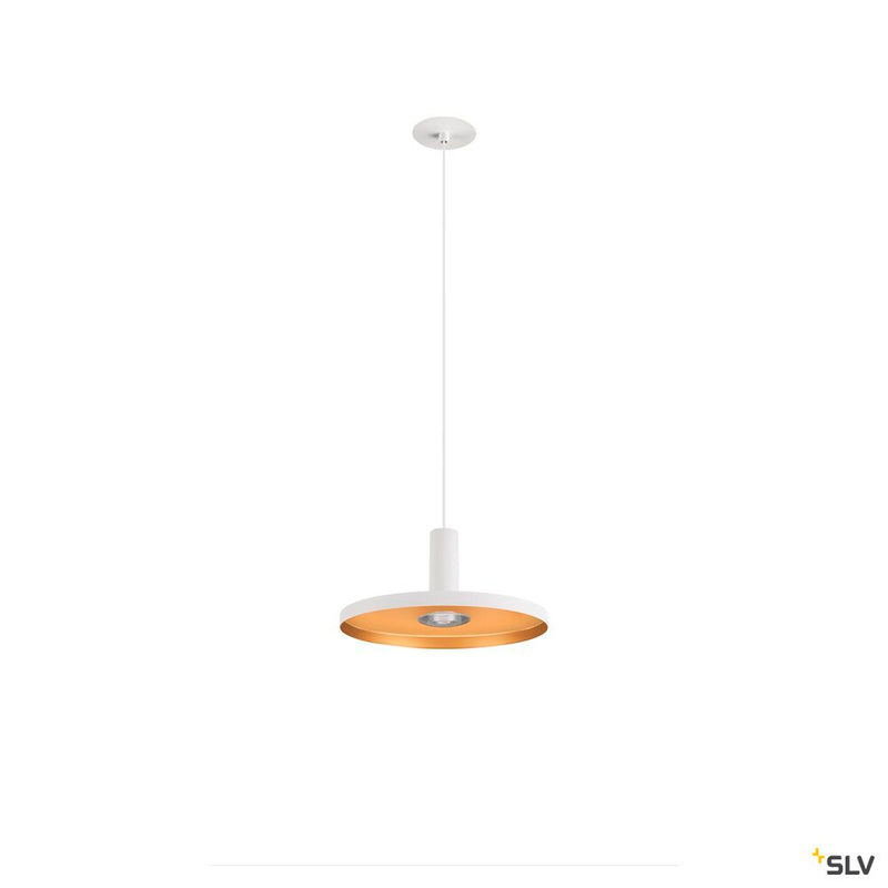 SLV 1007549 LALU®, pendant light, Led Base, Mix&Match, recessed, 150 cm, 9.5 W, 3000 K, PHASE, white