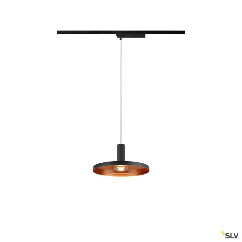 SLV 1010288 LALU®, 1~pendant light, LPHASE, ED base, Mix&Match, pendant length 200 cm, 2700/3000K, 40°, black