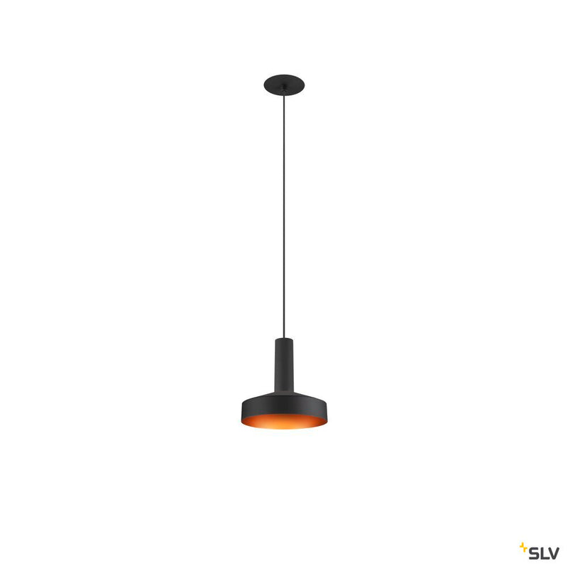 SLV 1007548 LALU®, pendant light, Led Base, Mix&Match, recessed, 150 cm, 9.5 W, 3000 K, PHASE, black