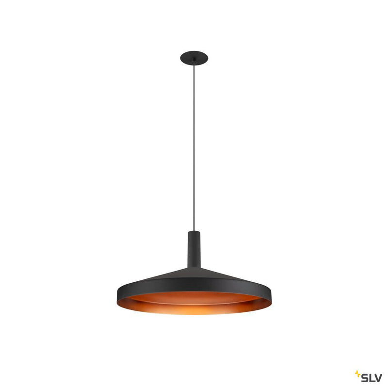 SLV 1007548 LALU®, pendant light, Led Base, Mix&Match, recessed, 150 cm, 9.5 W, 3000 K, PHASE, black