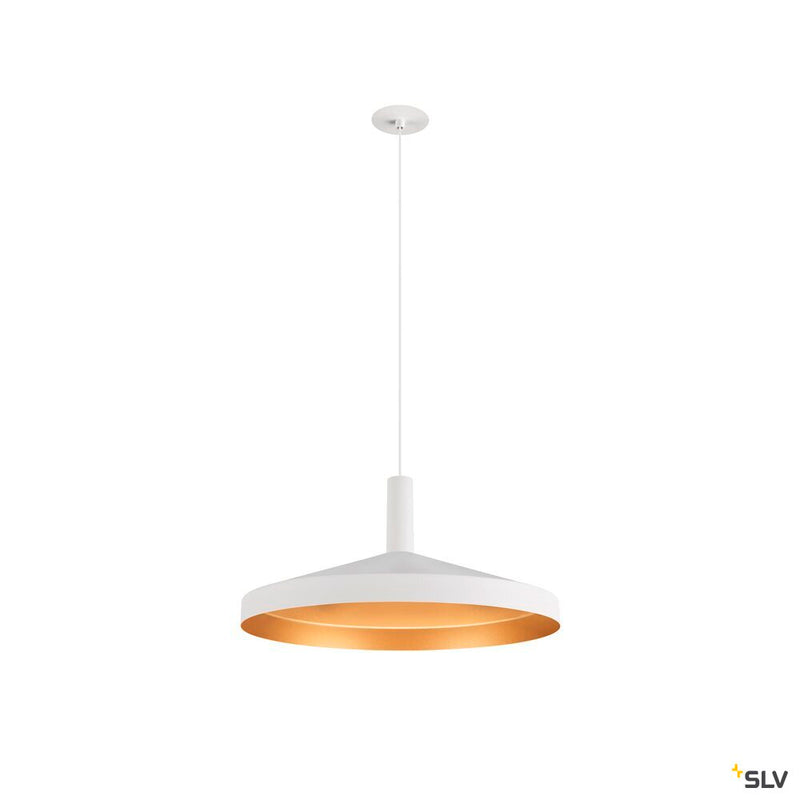 SLV 1007549 LALU®, pendant light, Led Base, Mix&Match, recessed, 150 cm, 9.5 W, 3000 K, PHASE, white
