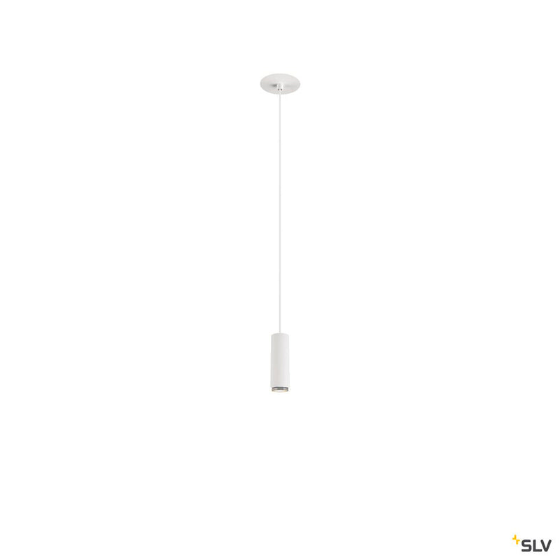 SLV 1007549 LALU®, pendant light, Led Base, Mix&Match, recessed, 150 cm, 9.5 W, 3000 K, PHASE, white