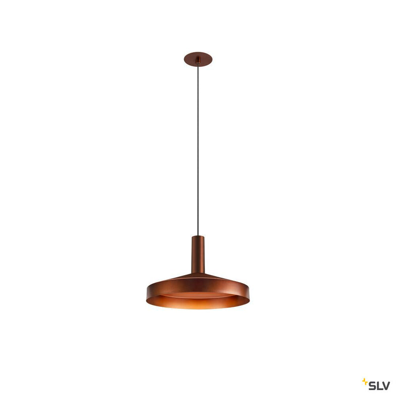 SLV 1007550 LALU®, pendant light, Led Base, Mix&Match, recessed, 150 cm, 9.5 W, 3000 K, PHASE, bronze