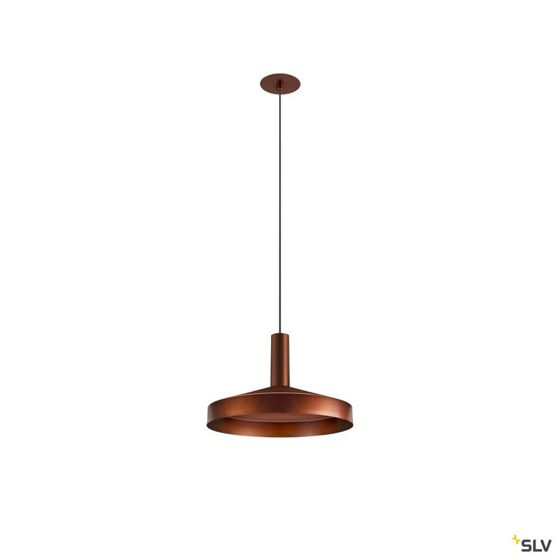 SLV 1007550 LALU®, pendant light, Led Base, Mix&Match, recessed, 150 cm, 9.5 W, 3000 K, PHASE, bronze