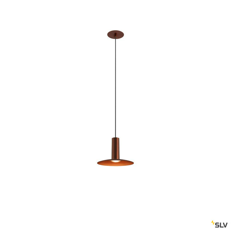 SLV 1007550 LALU®, pendant light, Led Base, Mix&Match, recessed, 150 cm, 9.5 W, 3000 K, PHASE, bronze