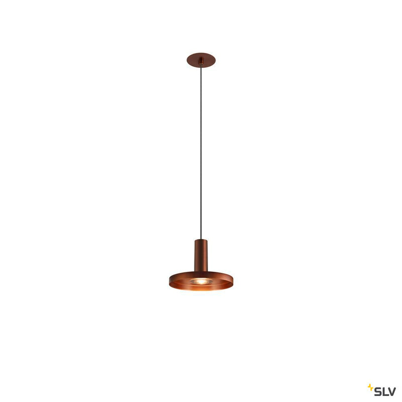 SLV 1007550 LALU®, pendant light, Led Base, Mix&Match, recessed, 150 cm, 9.5 W, 3000 K, PHASE, bronze