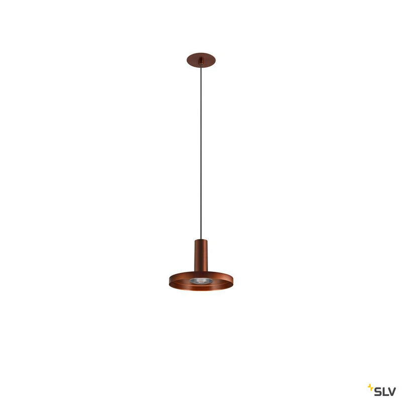 SLV 1007550 LALU®, pendant light, Led Base, Mix&Match, recessed, 150 cm, 9.5 W, 3000 K, PHASE, bronze