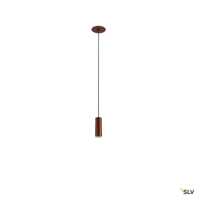 SLV 1007550 LALU®, pendant light, Led Base, Mix&Match, recessed, 150 cm, 9.5 W, 3000 K, PHASE, bronze