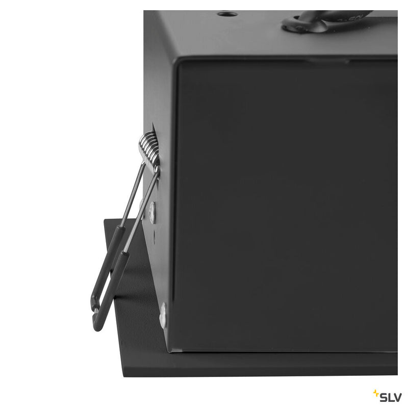 SLV 1007551 KADUX, recessed ceiling light, single, 3000 K, 38°, IP 20, square, black