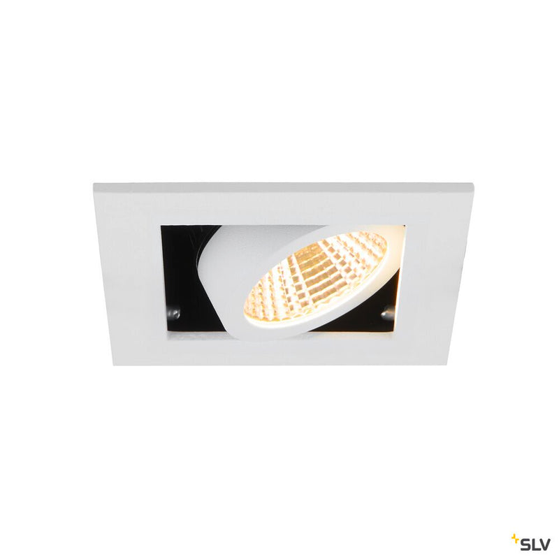 SLV 1007552 KADUX, recessed ceiling light, single, 3000 K, 38°, IP 20, square, white
