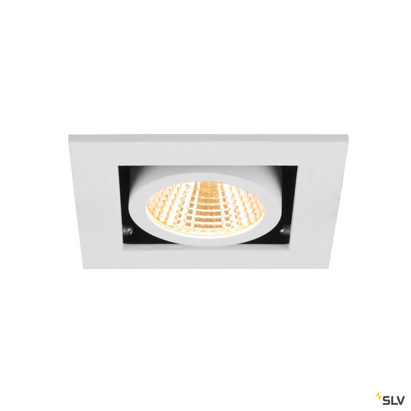 SLV 1007552 KADUX, recessed ceiling light, single, 3000 K, 38°, IP 20, square, white