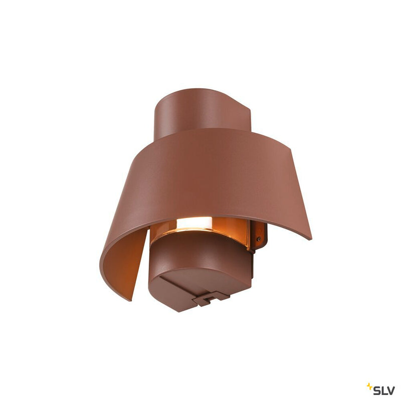 SLV 1007581 PHOTONI, wall-mounted light, conical, 1x max. 13 W, E27, rust