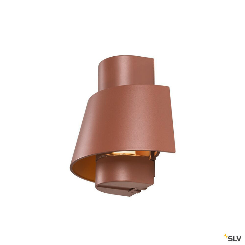 SLV 1007581 PHOTONI, wall-mounted light, conical, 1x max. 13 W, E27, rust