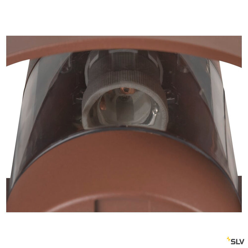 SLV 1007581 PHOTONI, wall-mounted light, conical, 1x max. 13 W, E27, rust