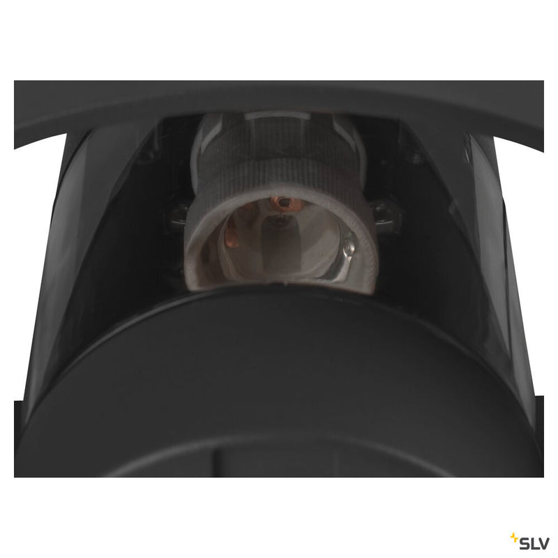 SLV 1007585 PHOTONI, wall-mounted light, conical, 1x max. 13 W, E27, black
