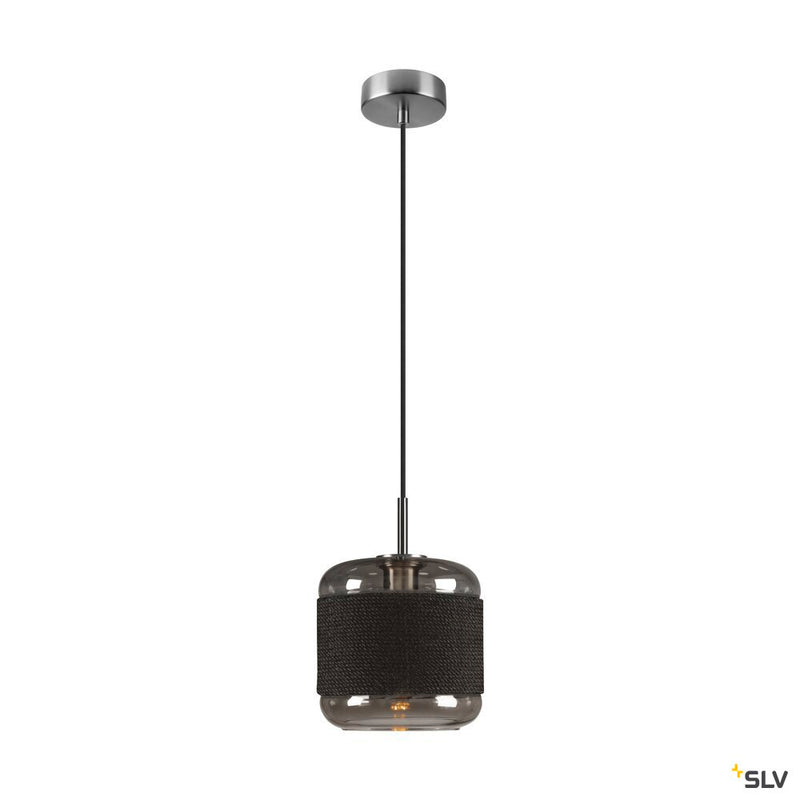 SLV 1007588 PANTILO ROPE 20, pendant light, 250 cm, E27, 15 W, silver