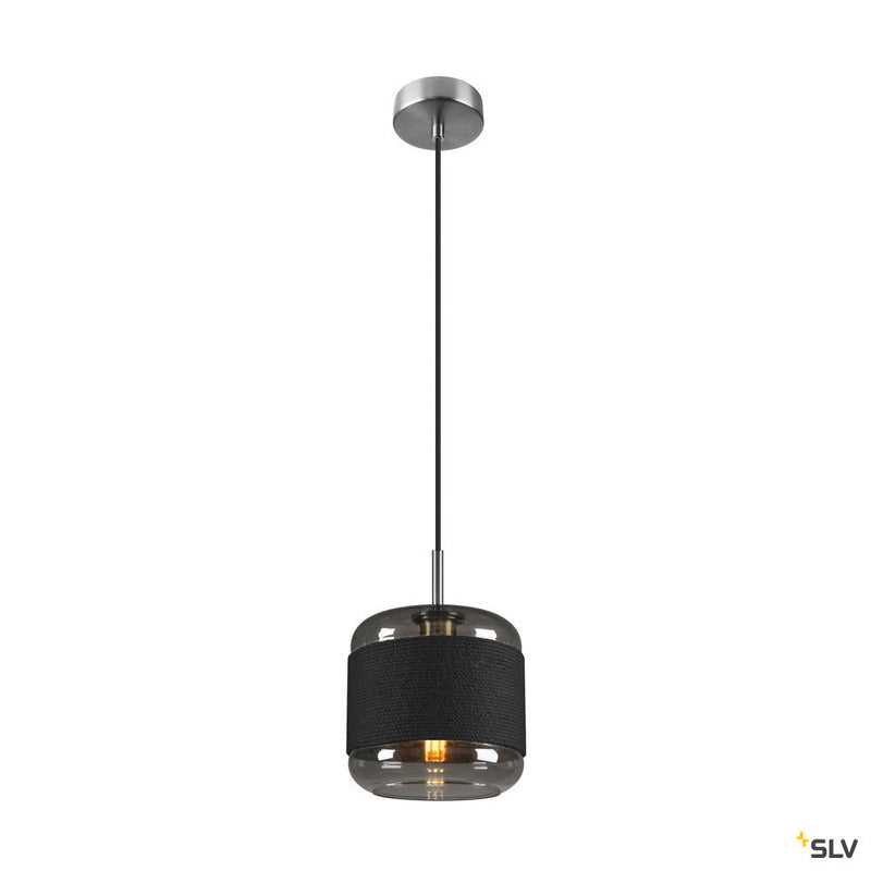 SLV 1007588 PANTILO ROPE 20, pendant light, 250 cm, E27, 15 W, silver
