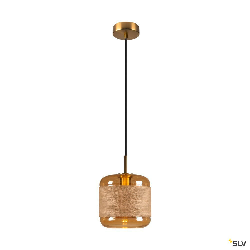SLV 1007589 PANTILO ROPE 20, pendant light, 250 cm, E27, 15 W, gold