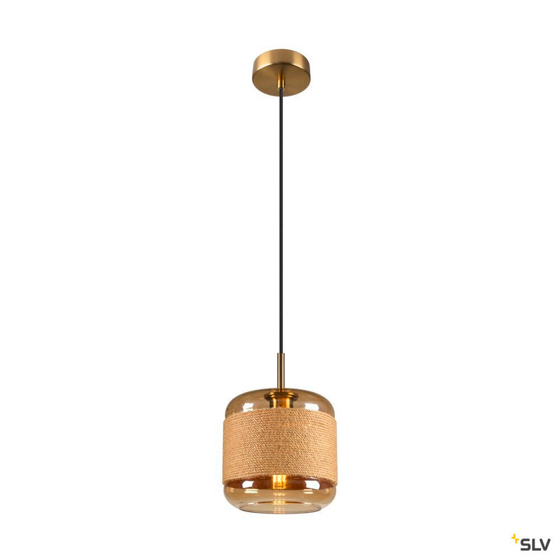 SLV 1007589 PANTILO ROPE 20, pendant light, 250 cm, E27, 15 W, gold