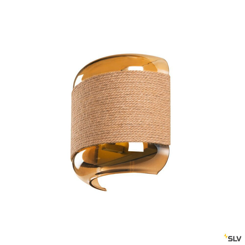 SLV 1007595 PANTILO ROPE, wall-mounted light, other, 1x max. 15 W G9, gold