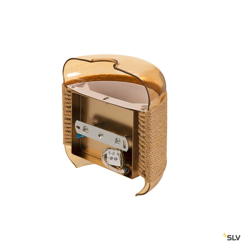 SLV 1007595 PANTILO ROPE, wall-mounted light, other, 1x max. 15 W G9, gold