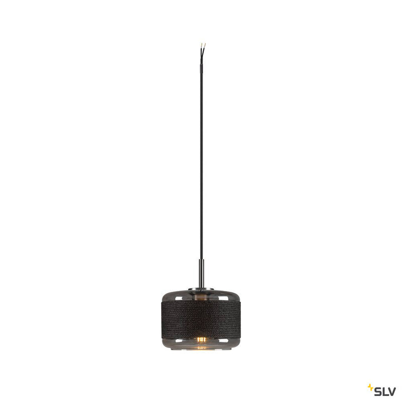 SLV 1007596 PANTILO ROPE 19, pendant light, 250 cm, E27, 15 W, silver