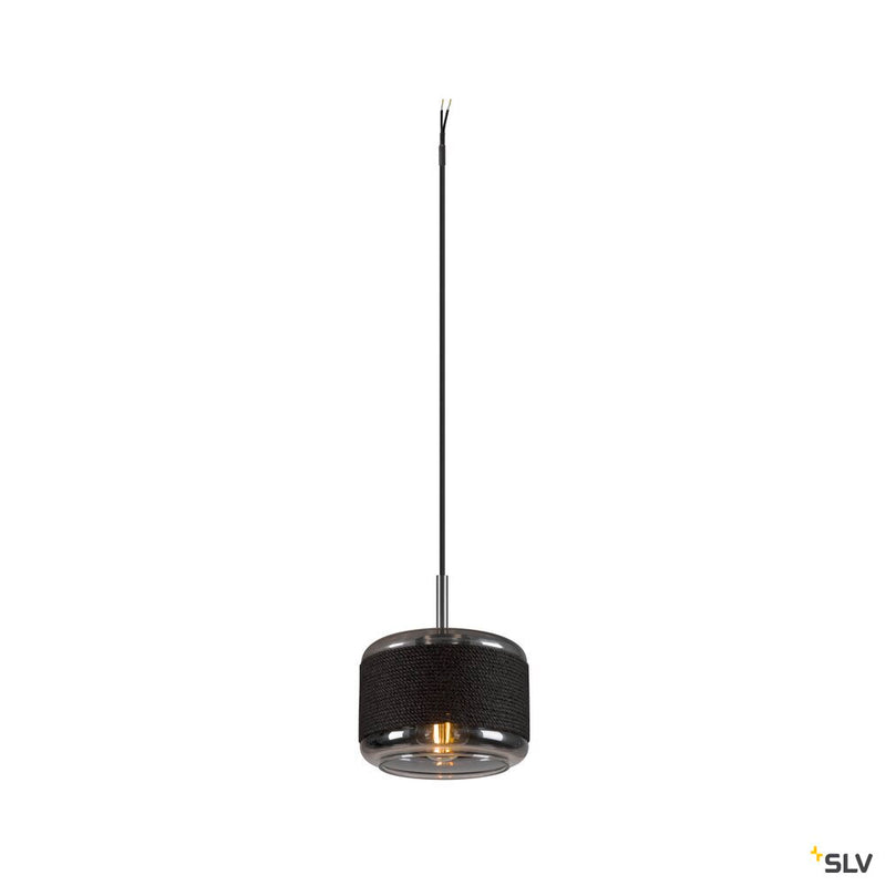 SLV 1007596 PANTILO ROPE 19, pendant light, 250 cm, E27, 15 W, silver
