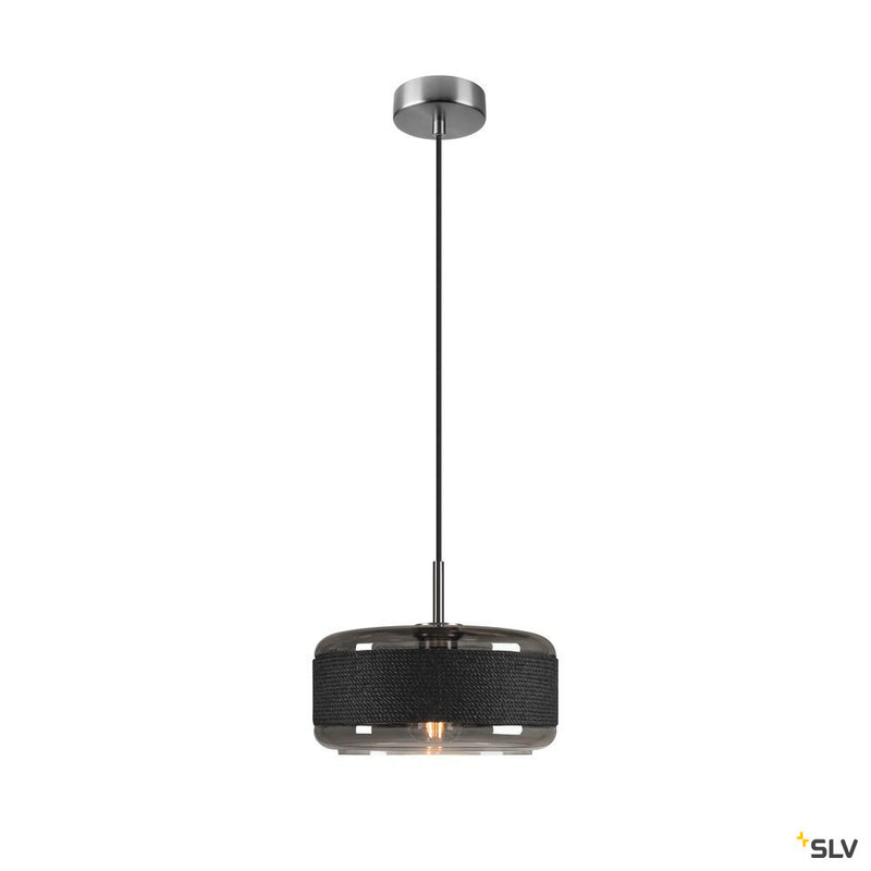SLV 1007598 PANTILO ROPE 27, pendant light, 250 cm, E27, 15 W, silver