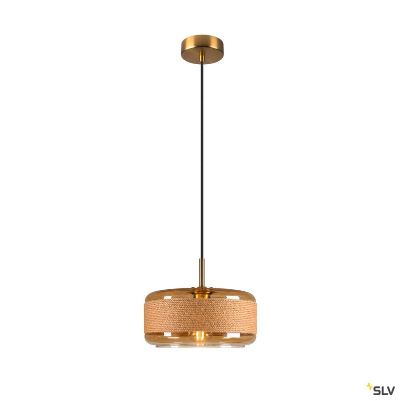 SLV 1007599 PANTILO ROPE 27, pendant light, 250 cm, E27, 15 W, gold