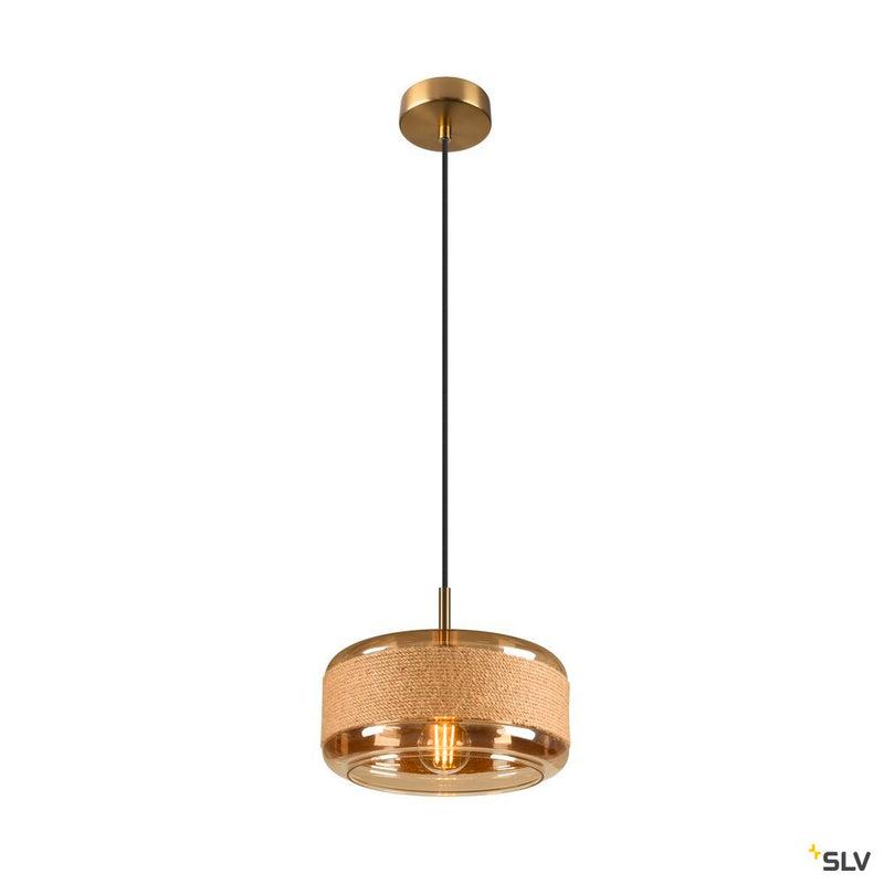 SLV 1007599 PANTILO ROPE 27, pendant light, 250 cm, E27, 15 W, gold
