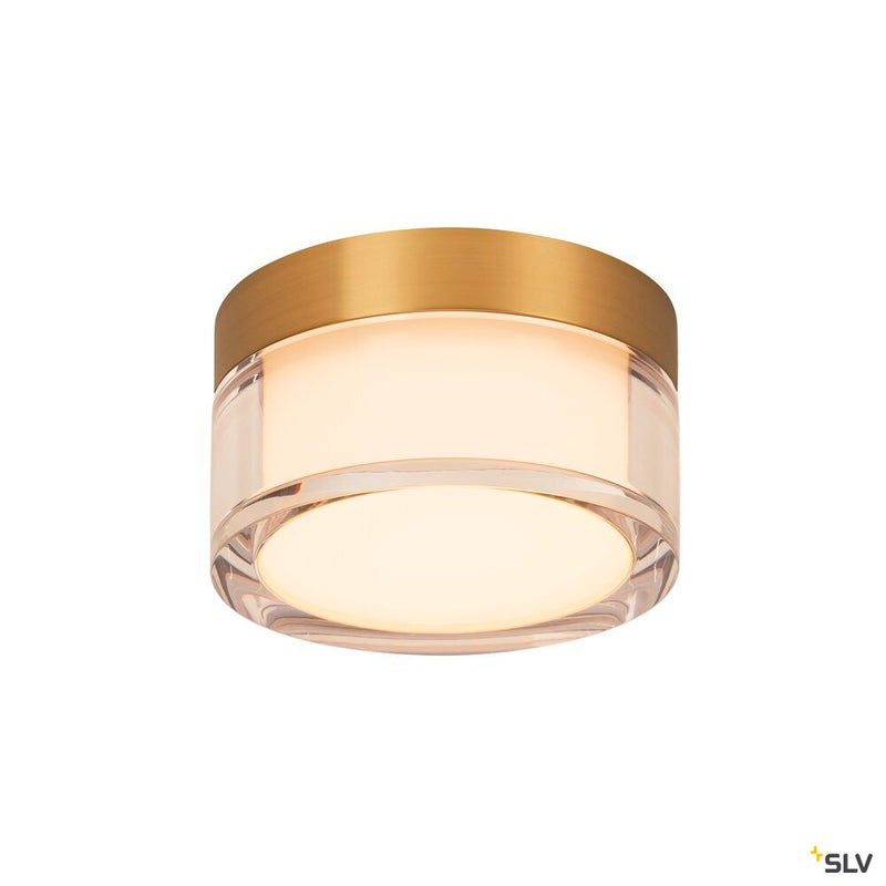 SLV 1007608 CYFT, wall- and ceiling-mounted light, 2700/3000/4000 K, 6.5 W, PHASE, black / clear