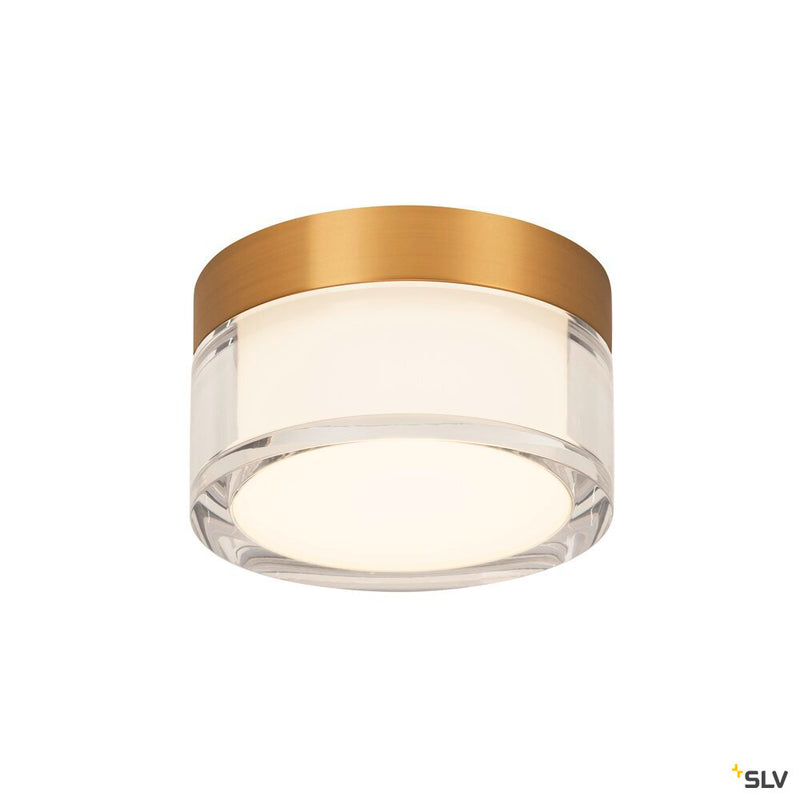 SLV 1007608 CYFT, wall- and ceiling-mounted light, 2700/3000/4000 K, 6.5 W, PHASE, black / clear