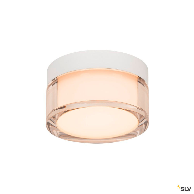 SLV 1007608 CYFT, wall- and ceiling-mounted light, 2700/3000/4000 K, 6.5 W, PHASE, black / clear