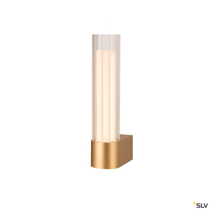 SLV 1007612 LYGANT single, wall-mounted light, 3000 K, 8 W, brass