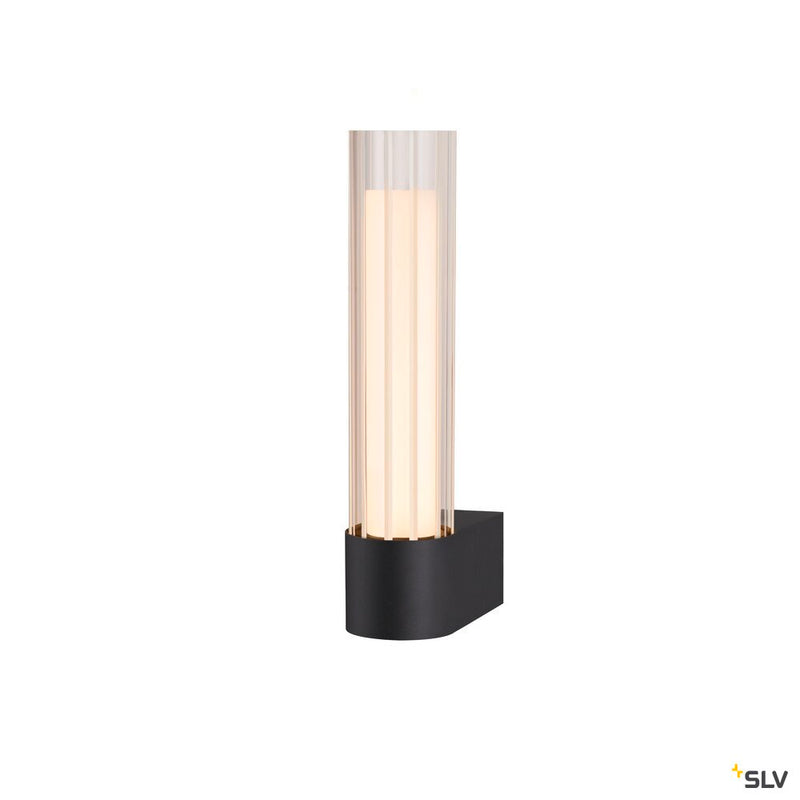 SLV 1007614 LYGANT single, wall-mounted light, 3000 K, 8 W, black