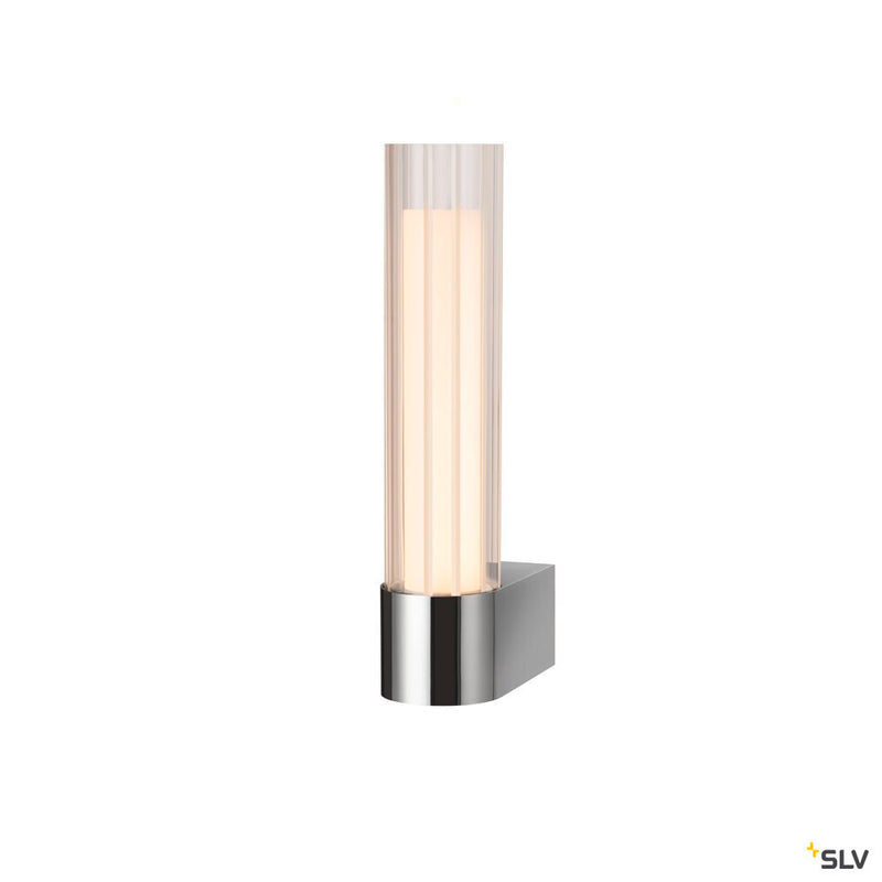 SLV 1007615 LYGANT single, wall-mounted light, 3000 K, 8 W, chrome