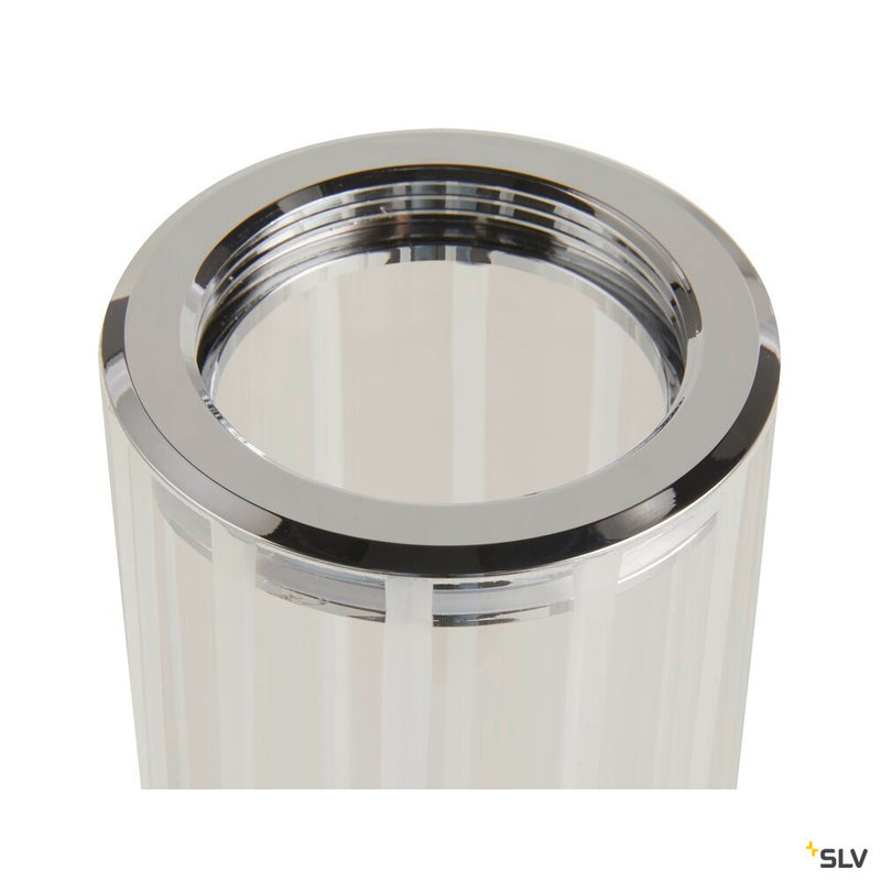 SLV 1007615 LYGANT single, wall-mounted light, 3000 K, 8 W, chrome