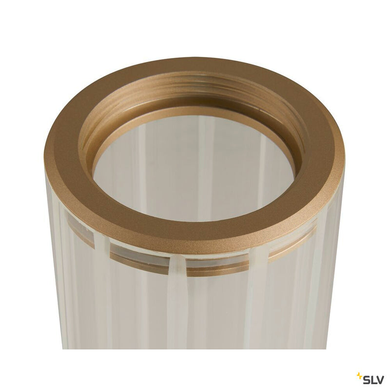 SLV 1007616 LYGANT double, wall-mounted light, 3000 K, 11 W, brass