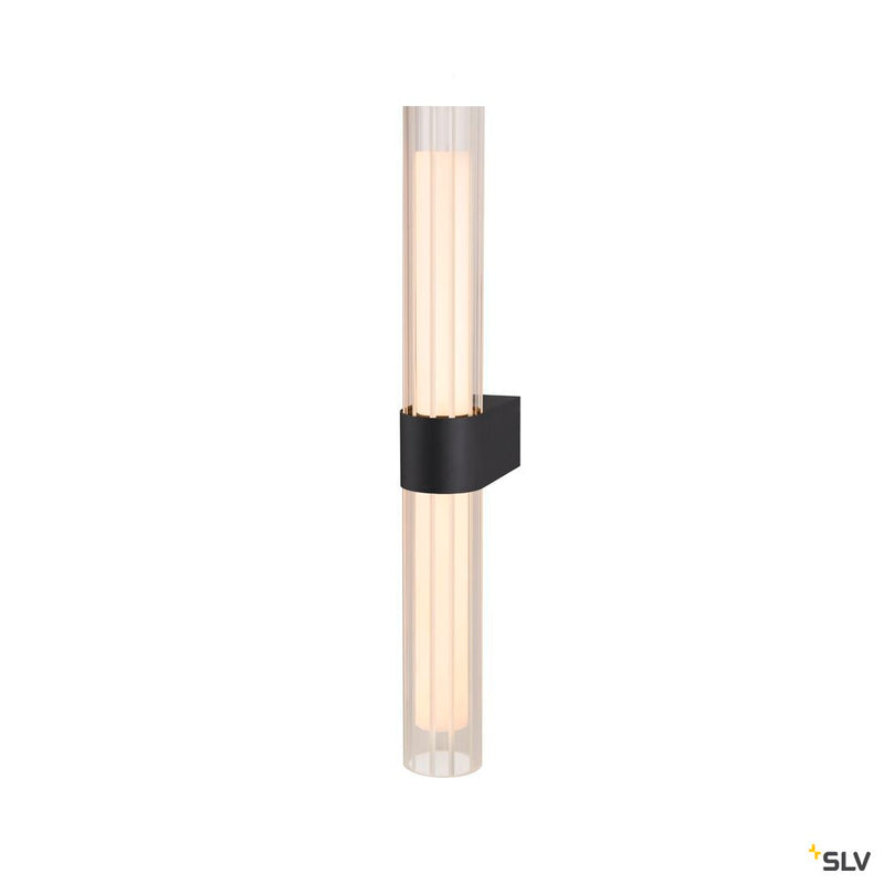 SLV 1007618 LYGANT double, wall-mounted light, 3000 K, 11 W, black